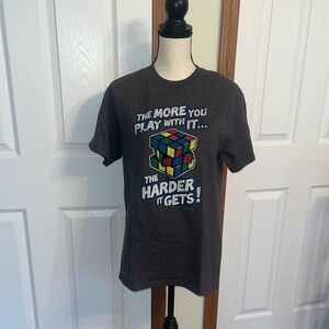 Graphic T-Shirt with Rubik's Cube Design